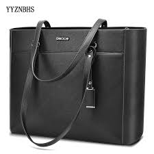Business Bag For Women Office 15 6 Inch Waterproof Leather Briefcase Women Big Handbags Luxury Designer Fashion Bra In 2020 Laptop Bag For Women Laptop Tote Office Bag