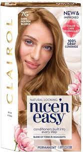 Dark golden blonde is the perfect refinement for brown hair. Nice N Easy Permanent Hair Color 7g Dark Golden Blonde 1 Ea Walmart Com Walmart Com