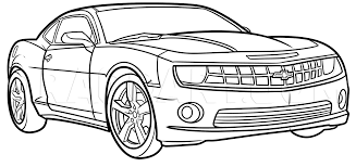 The character is a member of the autobots. How To Draw A Yellow Camaro Step By Step Drawing Guide By Dawn Dragoart Com