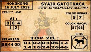 Syair Gatotkaca Sydney Shio Rabu