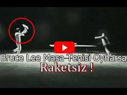 Bruce Lee Masa Tenisinde 2 Kisiye Karsi Youtube