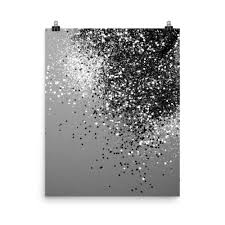 Black And Silver Glitter Wall Art Sparkling Silver Gray Lady Glitter By Anita S Bella S Art Diy Canvas Art Glitter Wall Art Diy Art