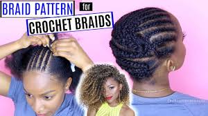 Divide the hair in the middle to add volume or attach the hair on one side to make an asymmetric hairdo. How To Braid Your Hair For Crochet Braids Detailed Braid Pattern Series Youtube