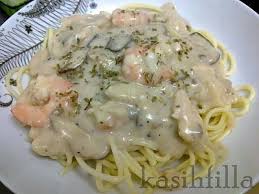 Creamy + masam masam pedas. The Kasihs Resepi Spaghetti Carbonara Dan Kuah Asam Makanan Spageti
