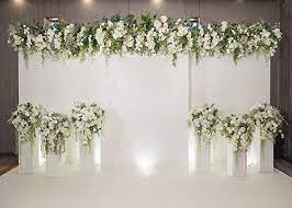 Amazon Com Wedding Backdrop Romantic Flowers Bride Groom Portraits Wedding Reception Wedding Stage Decorations Wedding Stage Backdrop Wedding Backdrop Design