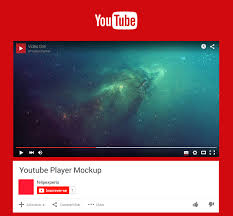 Behanceでyoutubeプレーヤーのモックアップ Mockup Youtube Players