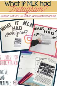 Martin Luther King Instagram Lesson Activity And Bulletin Board Kit In 2020 Mlk Lessons Holiday Lessons Martin Luther King Jr Activities