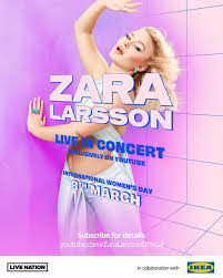 Zara larsson will celebrate international women's day with a livestream concert on march 8, 2021. Zara Larsson On Twitter Name One Thing More Swedish What Happens On The Live Stream Hopefully Doesn T Stay On The Live Stream
