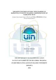 Muslim rcl,s.h,m.ag pembimbing ii : Pdf The Effectiveness Of Using Mind Mapping In Improving Students Reading Comprehension Of Narrative Text The Department Of English Education Faculty Of Tarbiyah And Teachers Training Elisabeth Elisandra Academia Edu