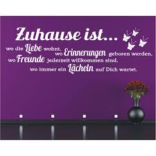 Wandtattoo Spruch Zuhause Wo Liebe Freunde Wandsticker Wandaufkleber Sticker 6 Ebay