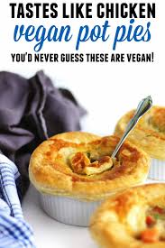 Easy Tastes Like Chicken Vegan Pot Pies Recipe Rhubarbarians Recipe Vegan Pot Pie Recipe Vegan Pot Pies Vegan Chicken Pot Pie