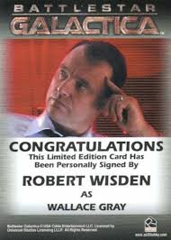Battlestar Galactica Season One Robert Wisden Autograph Card