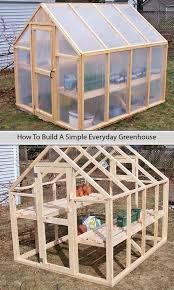 If a greenhouse is built on the wrong side now that you know which type of greenhouse you prefer, it's time to decide how to build it! How To Build A Simple Everyday Greenhouse K Here Too Http Bepasgarden Blogspot Co Uk 2011 03 Building Gr Simple Greenhouse Diy Greenhouse Greenhouse Plans