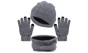 A wide variety of men knit gloves options are available to you. Up To 78 Off On 3 Pcs Winter Beanie Hat Scarf Groupon Goods