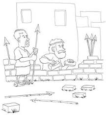 They have been made available by the children's ministry of calvary chapel of costa mesa, under the following license: Nehemiah Wall Coloring Page Sunday School Preschool Bible Crafts Bible Illustrations
