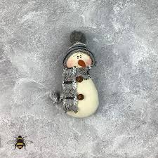 Hunter Small Snowman Ornament