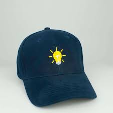 Light Bulb Embroidered Baseball Cap 8 Hat Colours Light Etsy Embroidered Baseball Caps Cap Hat Embroidery
