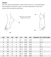 Size Guidelines Christy Ng Shoes