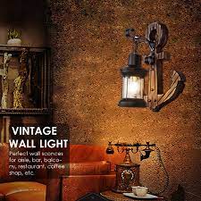 In addition, designs range from simple to formal, like the rustic cut mirrored tin sconce. Rustic Wooden Wall Sconces Vintage Industrial Wall Light Fixtures Modern Metal Indoor Lamp For Bedroom Farmhouse Living Room Black Finished Walmart Com Walmart Com