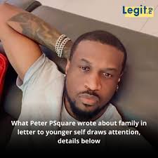 Singer Peter Okoye of the defunct PSquare group raised mixed feelings with  what he talked about in a letter to his former self. Video in comments.  Photo: @peterpsquare