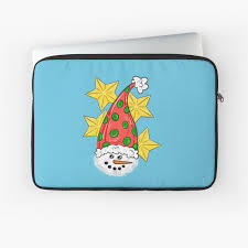 Happy Star Snowman Laptop Sleeve By Missmann In 2020 Laptop Case Art Prints My Arts