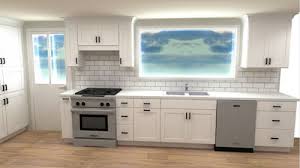 Cooks kitchen w/ island + french doors to 2 spacious decks. Kitchen Exterior Door In Middle Of Kitchen Layout