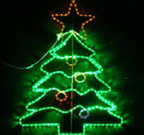 LED 2D Top Star Christmas Tree Motif Decorative Light for Holiday Event  Decoration Ce RoHS