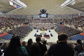 This is gampel pavilion projection: It S Just The Beginning Commencement 2011 Uconn Today
