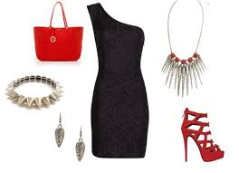 Five Ways On How To Accessorize A Little Black Dress Little Black Dress Black One Shoulder Dress Fashion