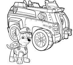 Easy coloring pages for toddlers = simple coloring shapes. Paw Patrol Chase Auto Kleurplaat Novocom Top