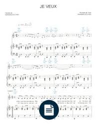 Zaz Je Veux Sheet Music Music Sheet