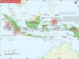 Indonesia Earthquakes Map Areas Affected By Earthquakes In Indonesia Indonesia Earthquake Earthquake Map Earthquake
