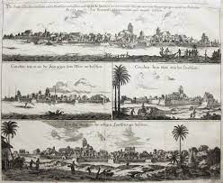 1690s antique print map of kochi cochin india by grandpa s market malabar antique prints cochin india