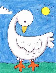 These are easy to use for both adults and children. How To Draw A Goose Art Projects For Kids