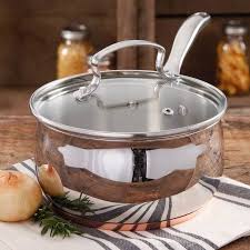 The Pioneer Woman Copper Charm Stainless Steel 4 Quart Sauce Pan With Lid And Copper Base Walmart Com Copper Cooking Pan Pioneer Woman Kitchen Copper Charm