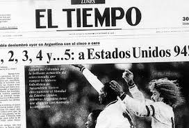 Colombia and arsenal goalkeeper david ospina produced a number of superb saves. Colombia Vs Argentina Las Portadas Despues Del 5 0 Rcn Radio