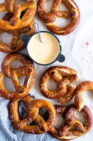 Soft Baked Pretzels With Cheese Sauce Dip By Cloudykitchen Quick Easy Recipe The Feedfeed Recipe Pretzel Cheese Baked Pretzels Dipping Sauce