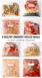 This crockpot beef stew is not only easy and delicious, but also low in fat and sodium. Crockpot Freezer Meals 8 Healthy Recipes Haute Healthy Living