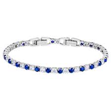 7.8 tennis bracelet in 18k white gold plated with swarovski crystals. Tennis Deluxe Bracelet White Rose Gold Tone Plated Swarovski Com