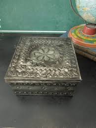 Decorative Tin Box With Lid Boho Eclectic Decor Storage Etsy In 2020 Boho Eclectic Decor Decorative Tin Tin Boxes