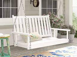 Should i install vertical support post toward the front of the roof and attach railing to that, inst. The 7 Best Porch Swings