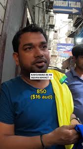 White Woman in India Bargaining