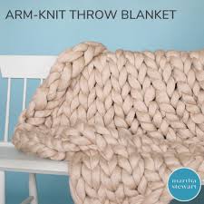 Arm Knit Throw Blanket