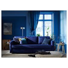 Magshion futon furniture sleeper chair folding foam bed choose color & sized single,twin or full (single (5x23x70), navy blue) 4.4 out of 5 stars. Friheten Sleeper Sofa Skiftebo Blue Ikea