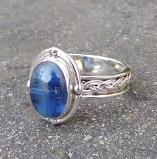 Kyanite Ringk Blue Kyanite Ring Kyanite Gemstone Ring Etsy Handmade Gold Jewellery Kyanite Ring Gemstone Rings
