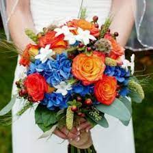 Wedding essentials events & linen rentals. Wonderful Blue And Orange Bouquet Ideas 25 Best Bouquet Picture Orange Wedding Flowers Bridal Bouquet Blue Fall Wedding Bouquets