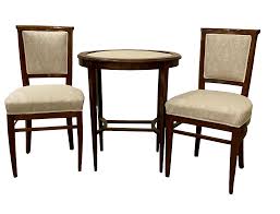Maybe you would like to learn more about one of these? Italian Walnut Tea Table And Chairs 3 Pieces Chairish