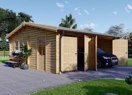 Und dann noch die ästhetischen gründe die für eine garage aus holz sprechen. Doppelgarage Aus Holz 44 Mm 6x9 M 54 M