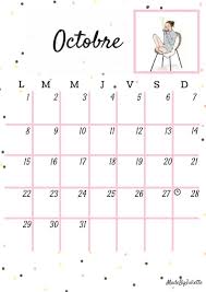 Calendrier 2k18 Octobre A Imprimer Voir Ma Video Youtube Madebyjuliette Calendrier Octobre Calendrier 2018 Calendrier