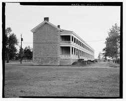 View Along Front Of Old Stone Barracks Looking Toward Base Hospital Building 5020 View To Southwest Plattsburgh Air Plattsburgh Air Force Bases Air Force